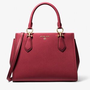 Marilyn Medium Saffiano Leather Satchel NWT